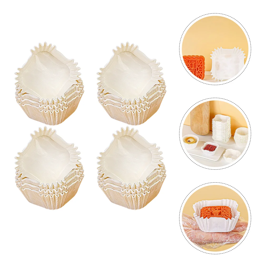 

White Cupcake Liners Square Brownie Baking Cups Pan Liners Mini Cake Pans Cupcake Wrappers Muffin Cases Wedding Birthday