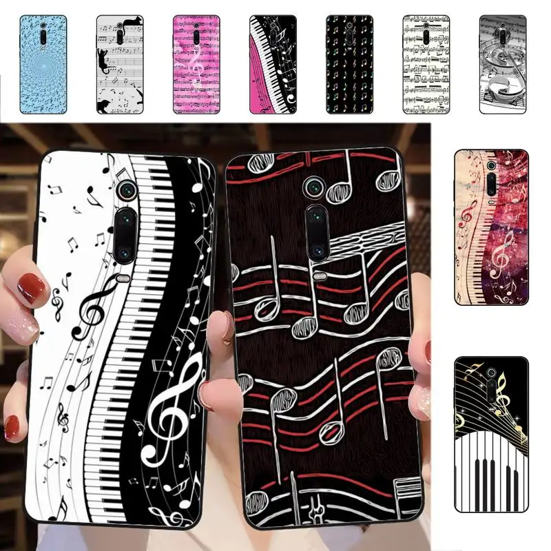 

Music Notes Phone Case for Redmi 5 6 7 8 9 A 5plus K20 4X S2 GO 6 K30 pro