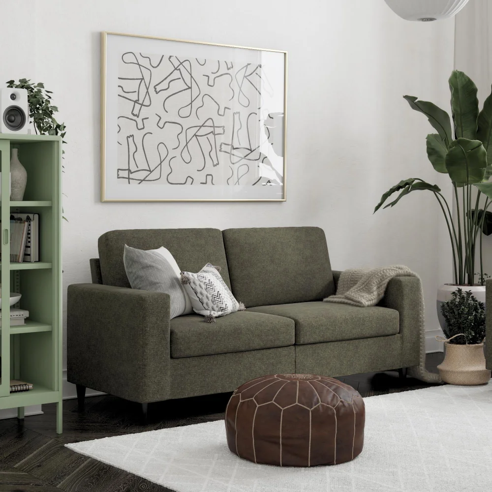

DHP Cooper 3 Seat Sofa, Living Room Furniture, Gray Linen