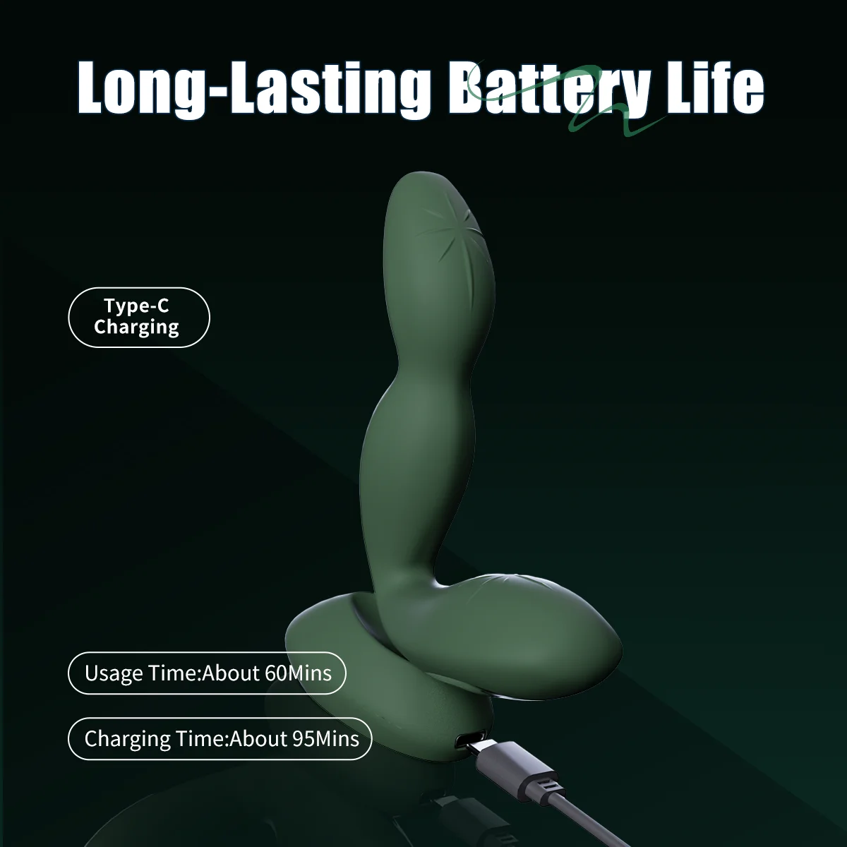 Вибратор Jissbon для анала E-Gale