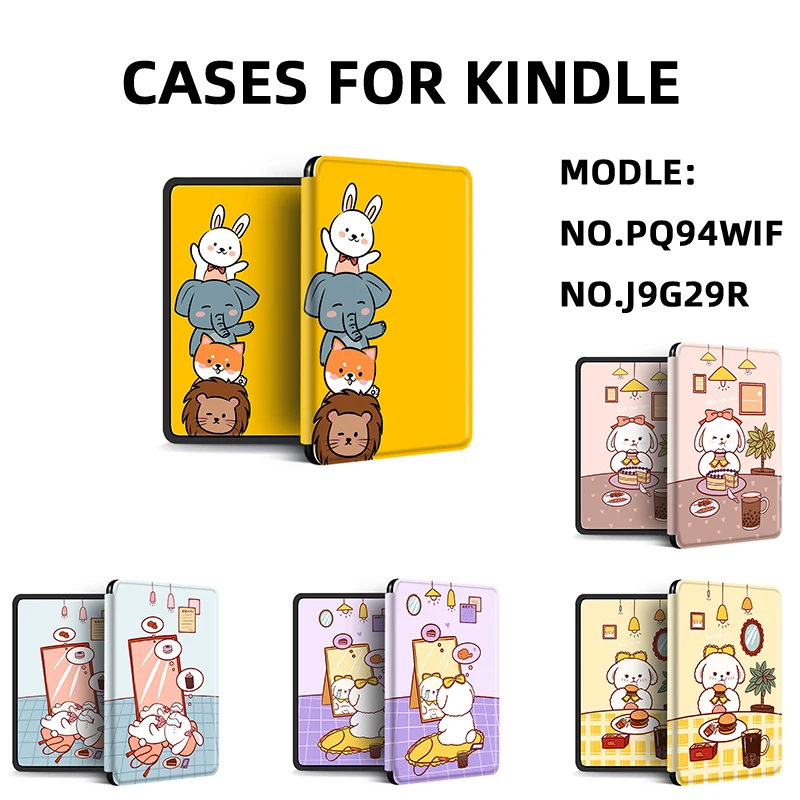 

Foodie and Puppy Case Tab Case for for Kindle 2018 Drop Resistance Tpu Soft Cover for Kindle 2019 Kids Gift Friend Capa