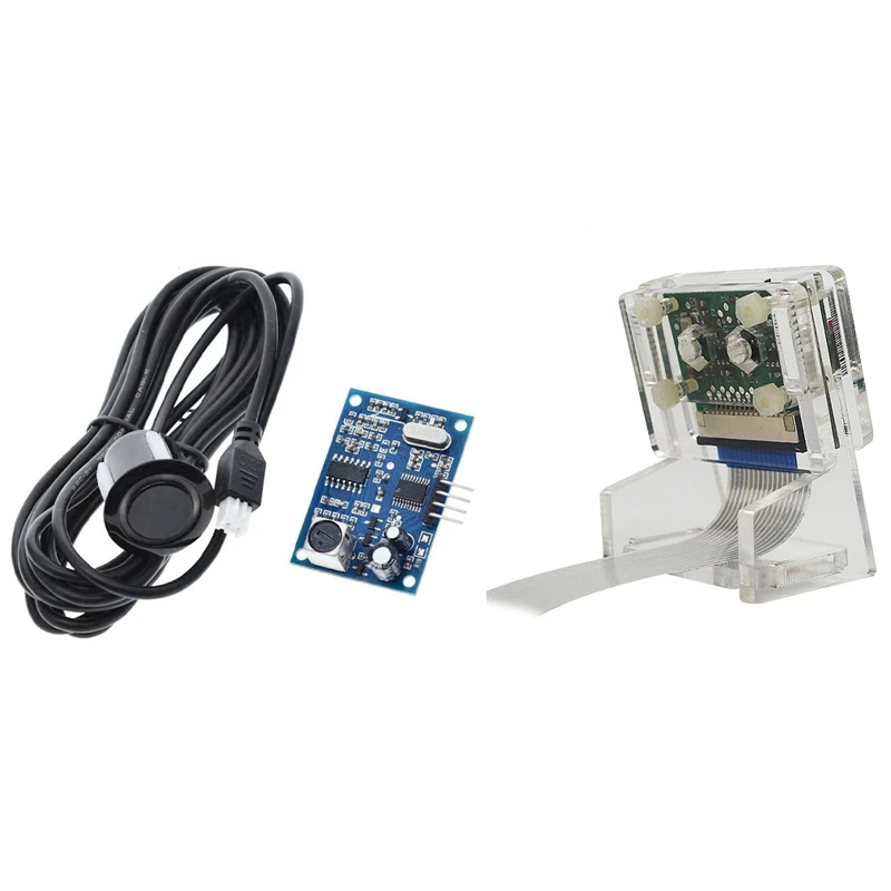 

Ov5647 Mini Camera Acrylic Holder With AJ-SR04M Water Proof Integrated Distance Measuring Transducer Sensor