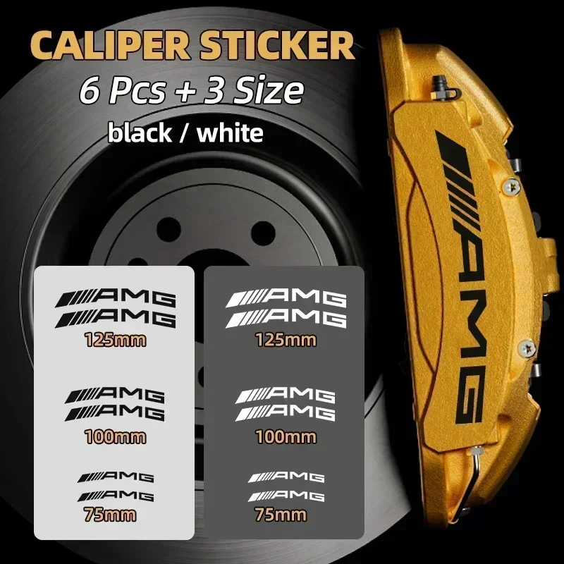 Автомобильный тормозной суппорт термостойкие наклейки автоаксессуары для Mercedes