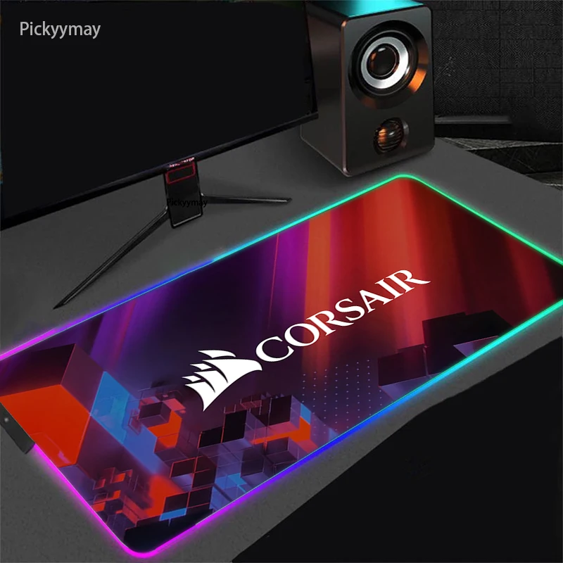 

RGB CORSAIR Mouse Pad Large Computer Gamer Keyboard Mausepad Laptop Mause Gaming Accessories Desk Mat Carpet LED Light Mousepad