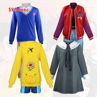 wonder egg priority ohto ai hoodie pullover anime cosplay costumes yellow sweatshirt kawai rika red jacket neiru gray dresses