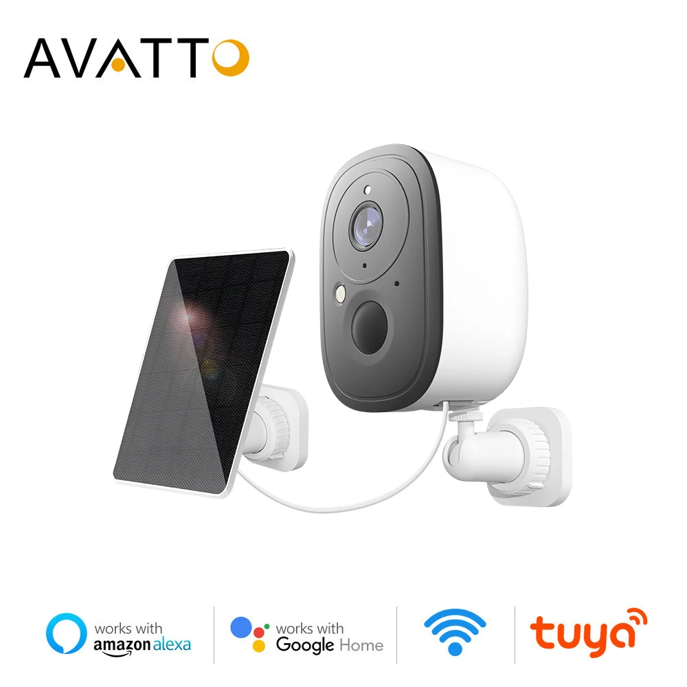 

Беспроводная уличная смарт-сирена AVATTO Tuya с Wi-Fi и солнечной батареей, 1080P