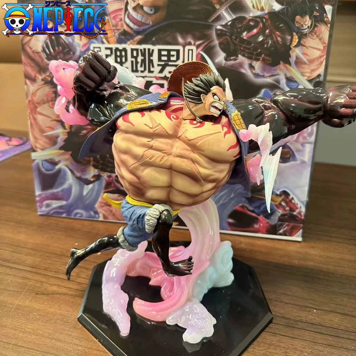 Фигурки героев Аниме One Piece прыгающая Обезьяна D Luffy фигурка из ПВХ декоративная