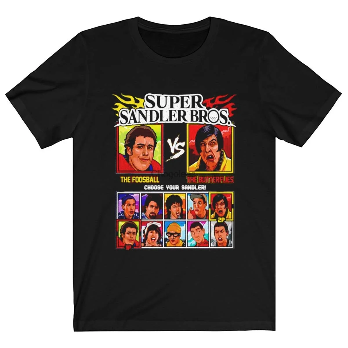 Мужская/Женская хлопковая рубашка Super Sandler Bros с длинным рукавом