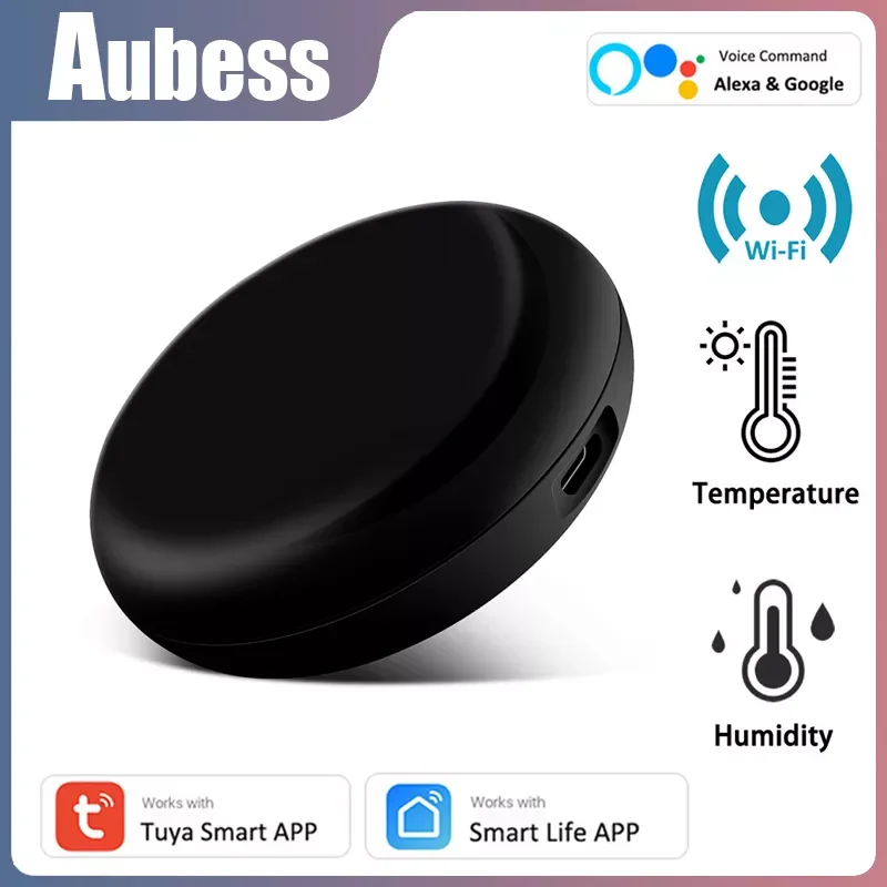 

2023NEW WiFi 3 In 1 IR Remote Control Temperature And Humidity Sensor Smart Life App Work With Alexa Home