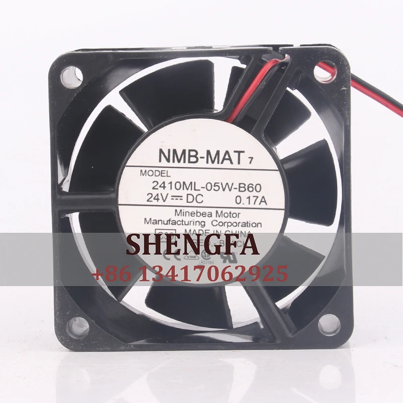 

NMB 2410ML-05W-B60 Cooling Fan 12V 48V DC24V 0.17A EC AC 60X60X25MM 6CM 6025 Ultra-silent Axial Flow Centrifugal Ventilation