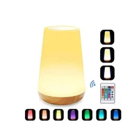 led night lights touch control bedside night lamp usb rechargeable table lamp color changing children night lights kids gift