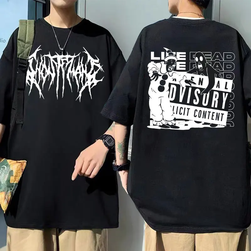 

Hot Sale Ghostemane Art Aesthetic Tshirt Summer Men's Vintage Rock Hip Hop Oversized T Shirt Men Women Fashion Cotton T-shirts