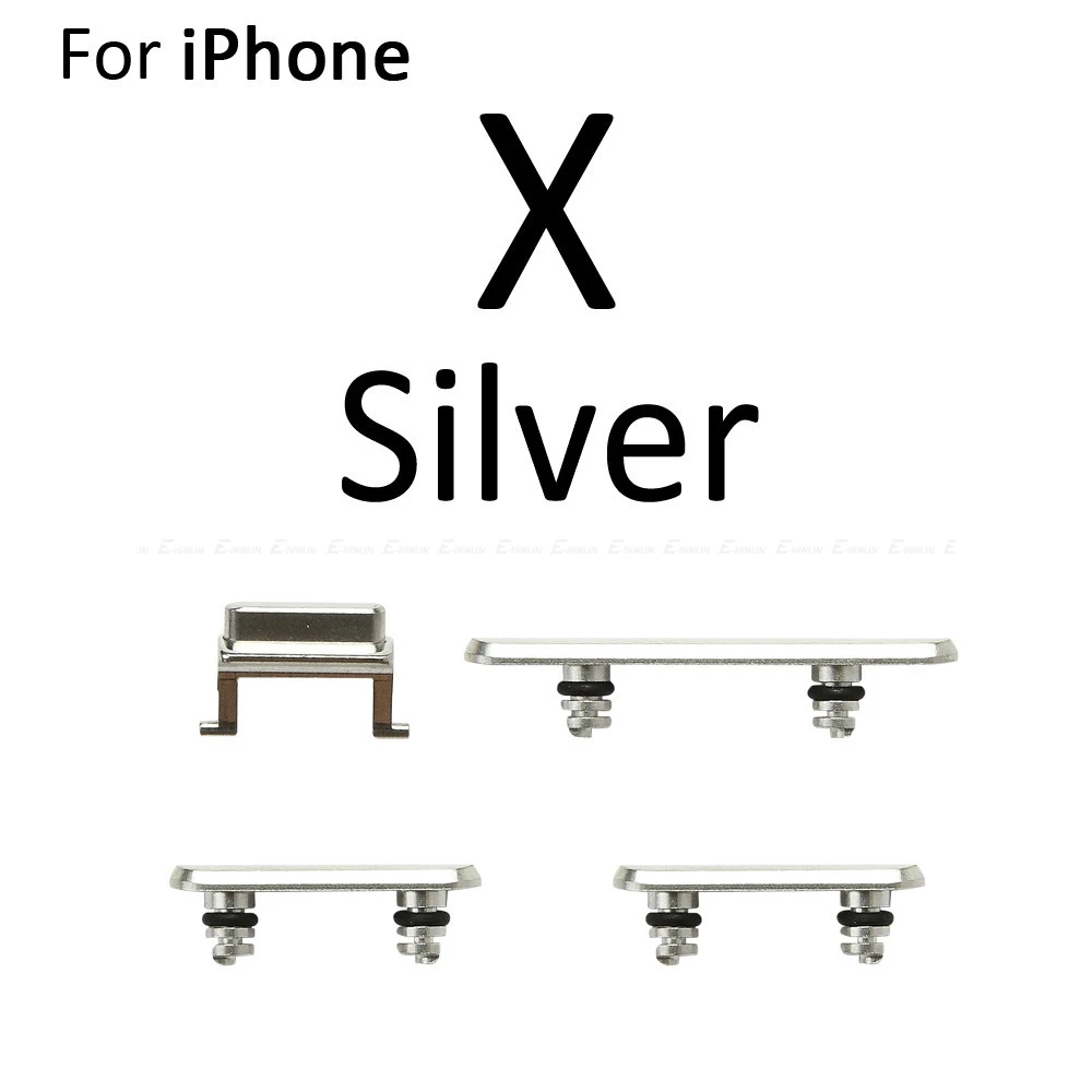 Для iPhone X XR XS Max громкость вибрирующий ключ переключатель Блокировка питания