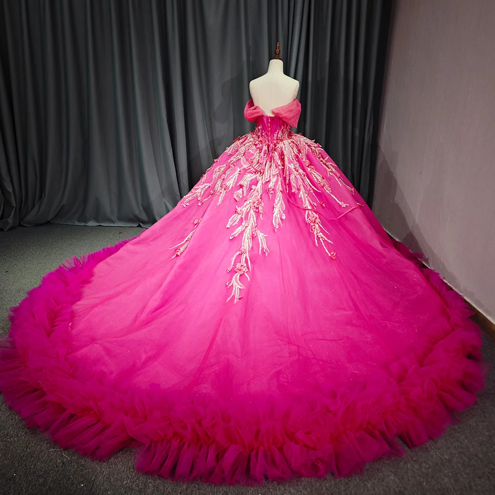 Изысканное платье Quinceanera jancдекабря 2024 года оптовая продажа платья в пол из