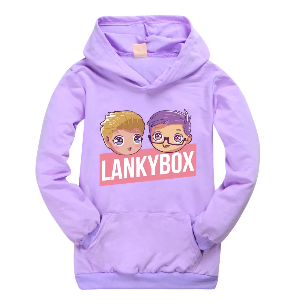 

Spring Fall Kids Long Sleeve Hoodie Sweatshirt Baby Girl Boy Cartoon Lankybox Coat Tops Jacket Teens Christmas Children Clothing