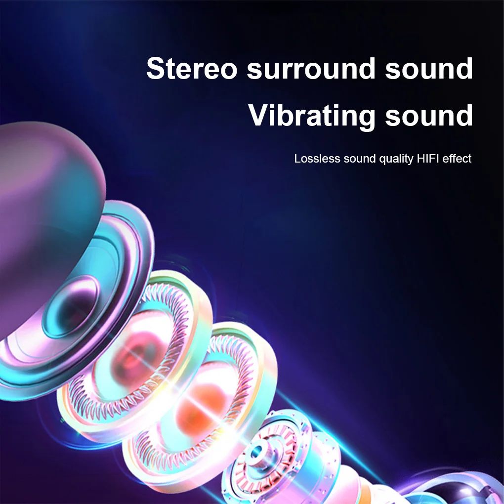 Наушники-вкладыши Bluetooth-совместимые перезаряжаемые Игровые наушники с