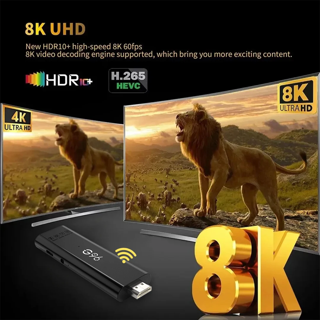 KANAVI G96 Высокопродуктивная ТВ-палка ATV Mini Q6 с Android 13.0 8K Video Allwinner H313 Четырехъядерный