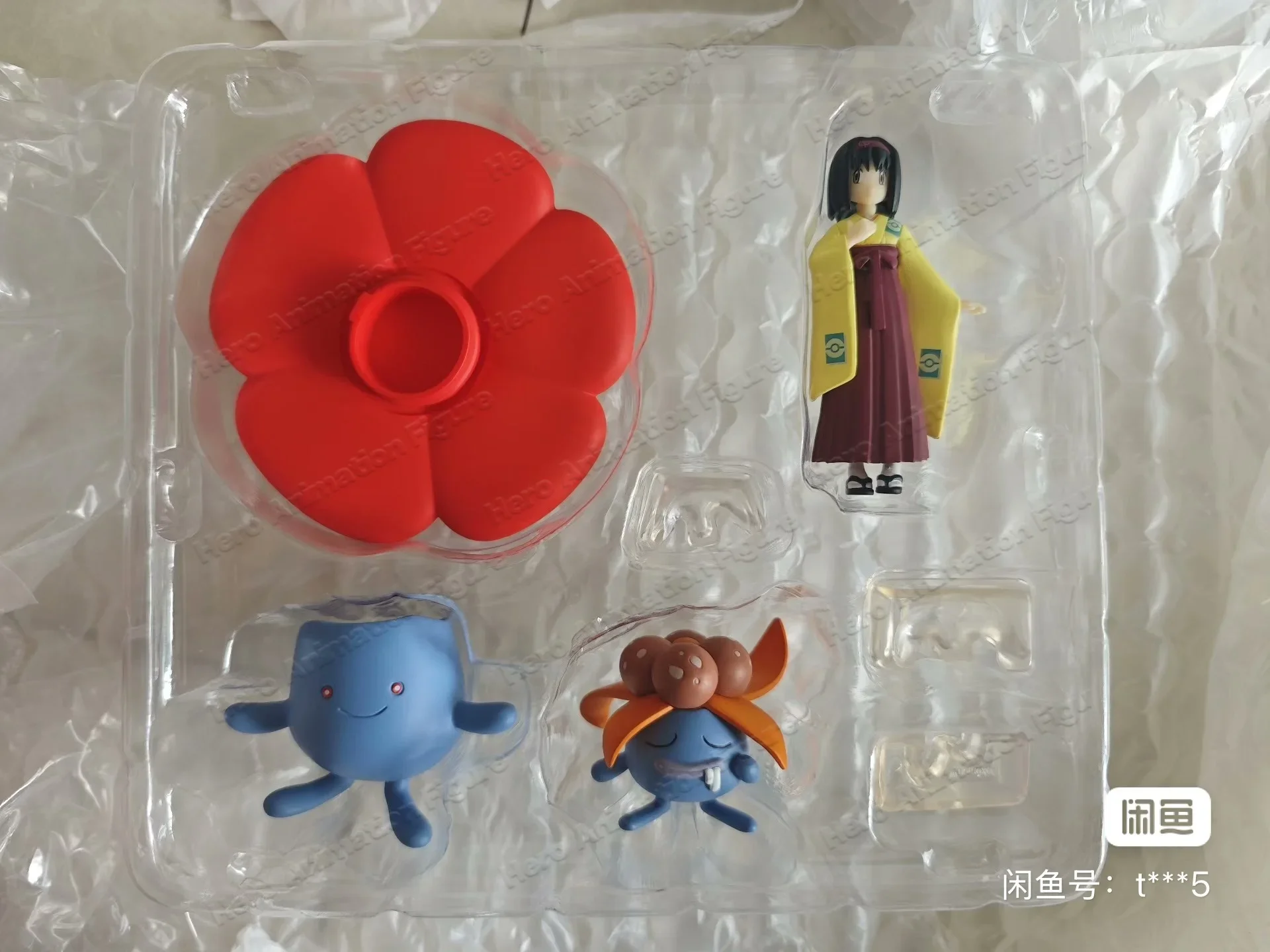 Фото В наличии: Оригинальные фигурки BANDAI SCALE WORLD Pokemon Kanto Region Erika Vileplume Gloom, аниме-игрушки, подарок, коллекционная модель №4