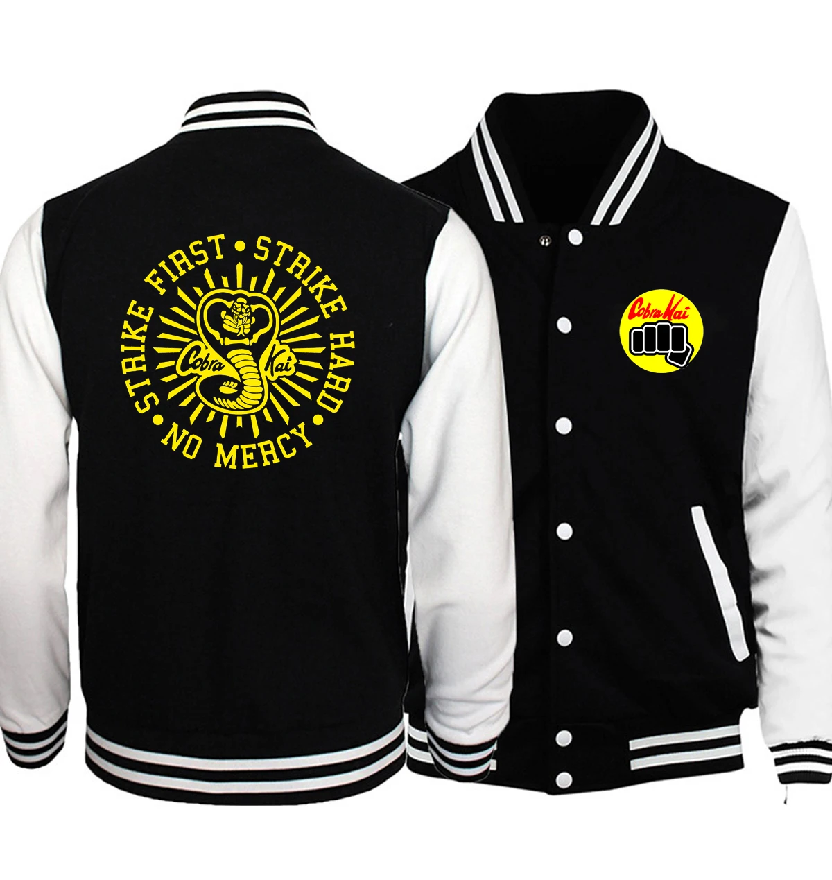 

New The Karate Kid Cobra Kai Hoodies Men Baseball Jacket 2022 Spring Jacket Man Hoodie Men's Jackets Harajuku