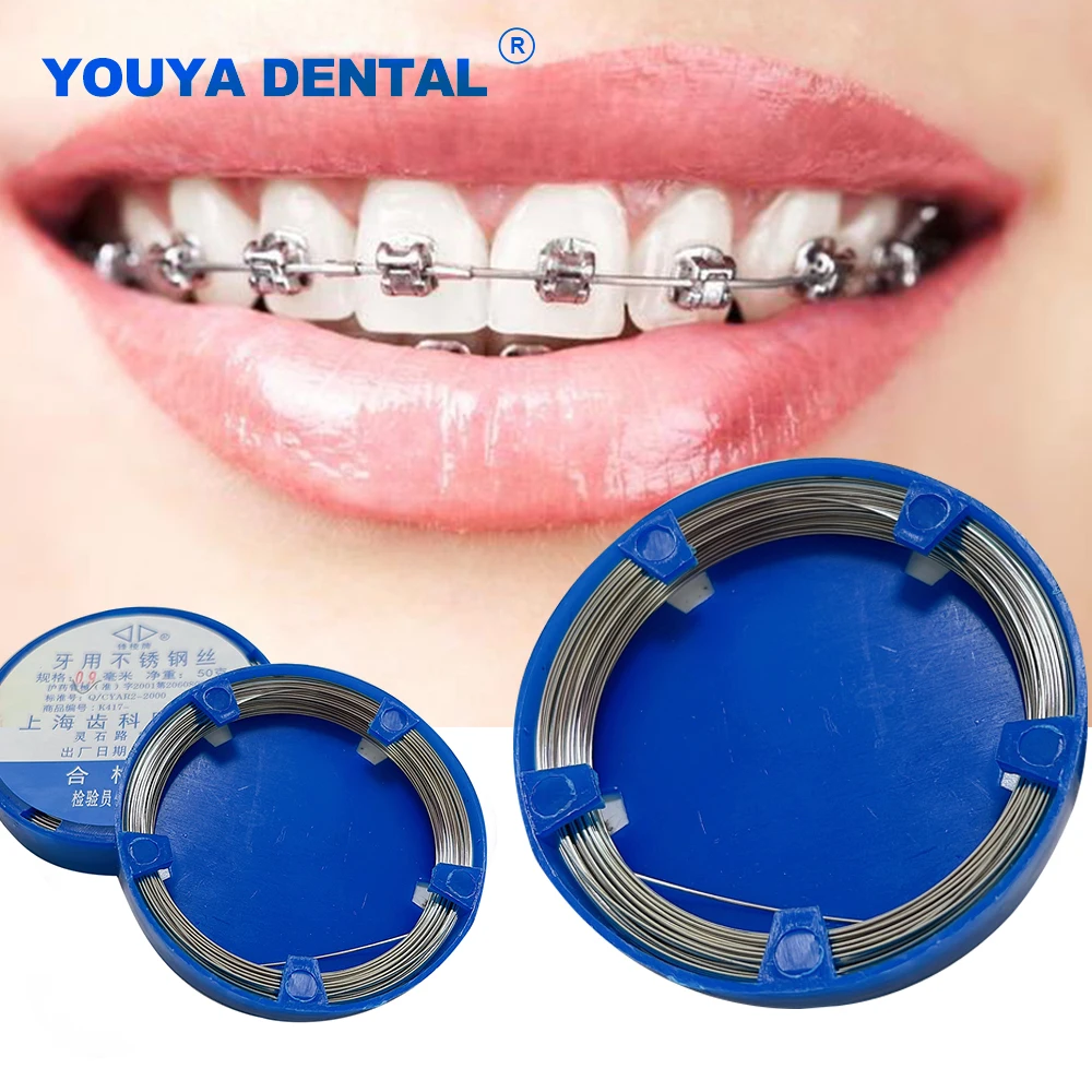 

Стоматологическая лигатурная проволока из нержавеющей стали, Стоматологическая Ортодонтическая линия 0,5 мм-1,2 мм, Арка проволоки, хирургич...