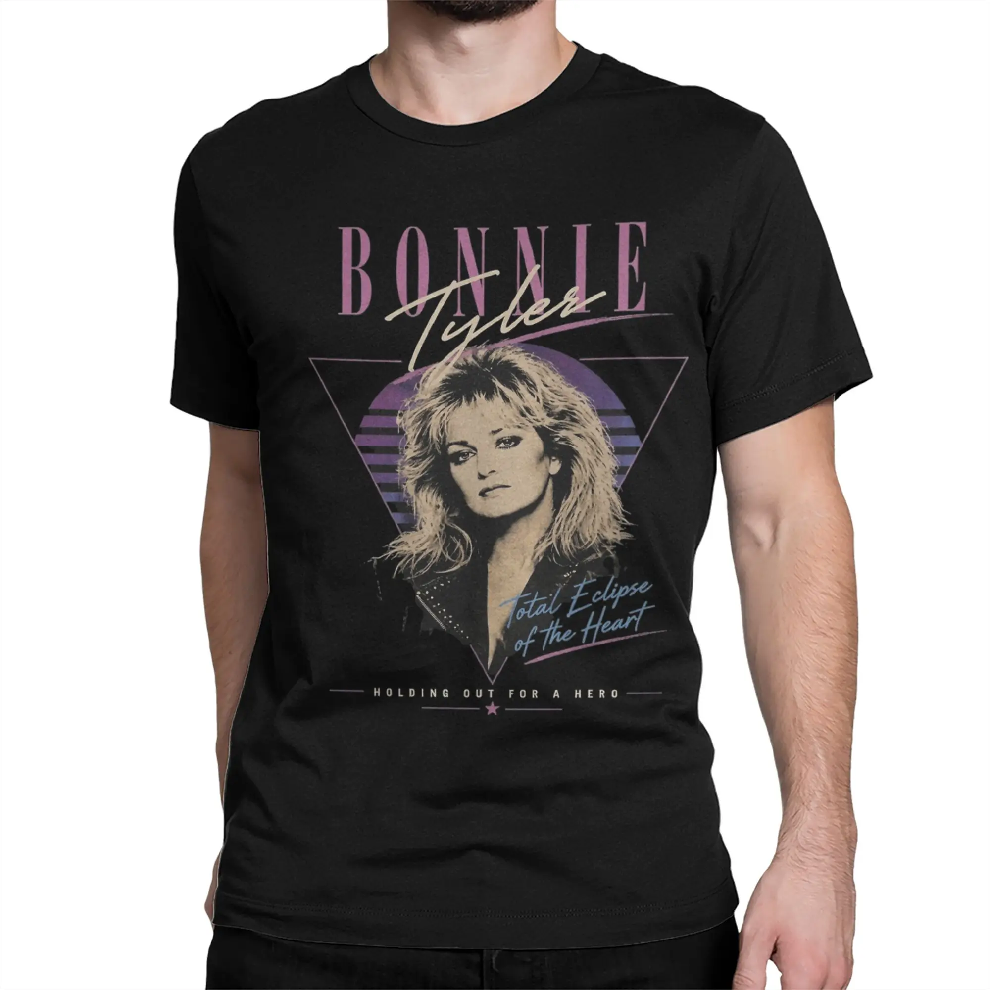 Фото Футболка Bonnie Tyler для мужчин и женщин, хлопковая забавная футболка с круглым воротником, футболка с короткими рукавами, топы, идея для подарка №2