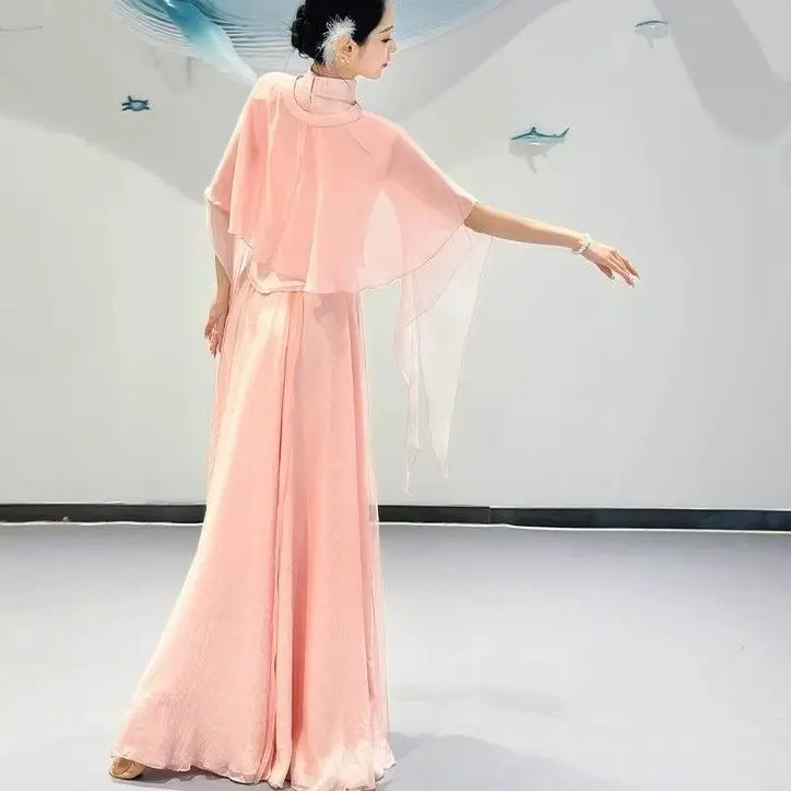 Танцевальный Костюм ханьфу для китайских танцев плавное официальное платье шоу