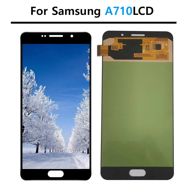 Фото Проверенный ЖК-экран для Samsung Galaxy A7 2016 A710 LCD A710F A710M A710Y, дисплей с сенсорным экраном и диджитайзером в сборе. №1