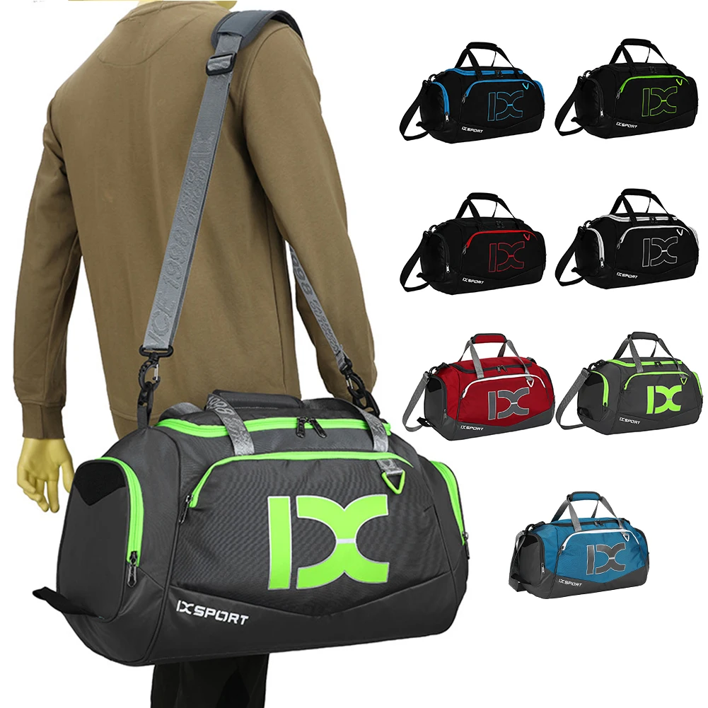 

Спортивный рюкзак из полиэстера вместительная тренировочная сумка для фитнеса, водонепроницаемая многофункциональная с плечевым ремнем для путешествий, плавания