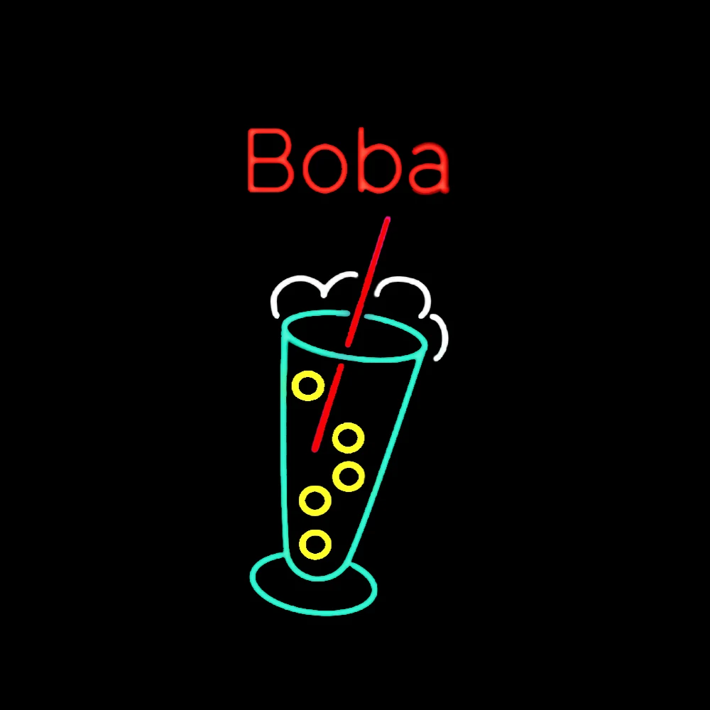 Настоящая стеклянная трубка Boba для молока чая напитков ручная работа магазин