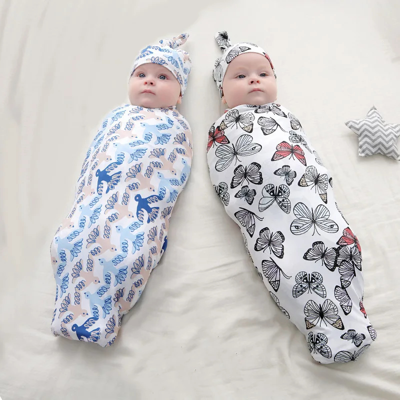 

Постельное белье для новорожденных мальчиков и девочек, хлопковое Пеленальное Одеяло, спальный мешок, 3 шт., пеленальная головная повязка дл...