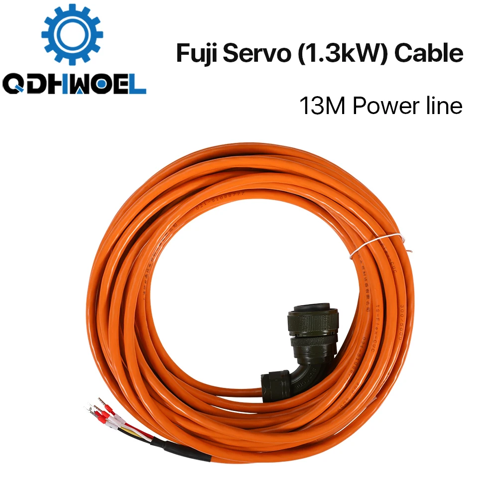 

1.3kW Fuji Servo Cable Set Encoder Cable+Power Cable 13Meters for Fuji Servo Motor &amp Driver CNC Fiber Laser Machine
