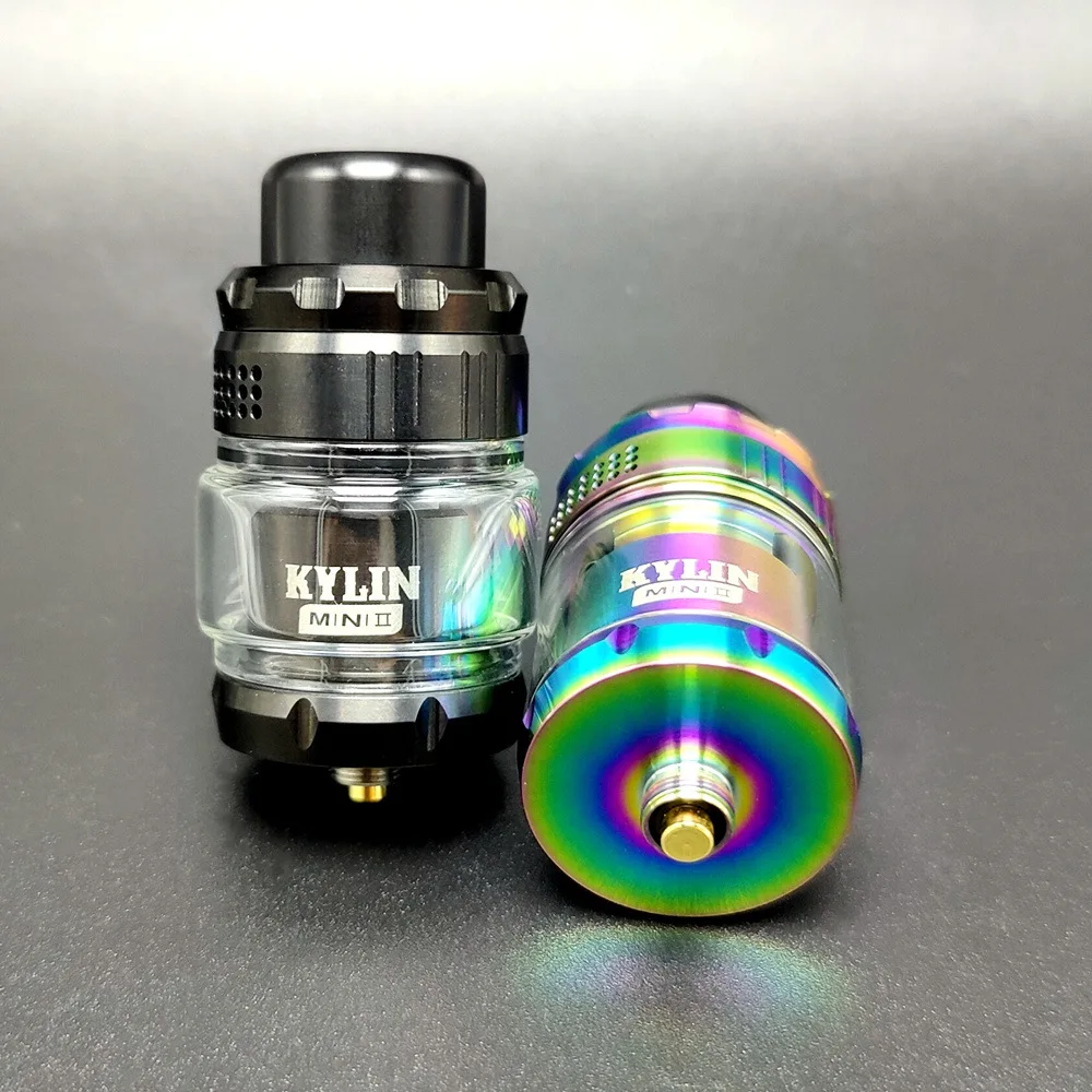 

Hongxingjia RTA атомайзер Kylin Mini V2 RTA 25 мм бак перестраиваемая Одиночная катушка хлопок для вейпа PNP Pod система Комплект