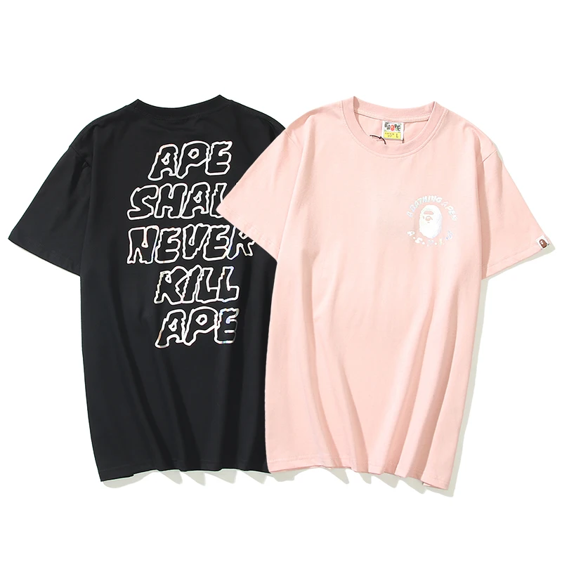 

Модная футболка BAPE с коротким рукавом, 2022, японская брендовая высококачественная повседневная хлопковая футболка с коротким рукавом в стил...