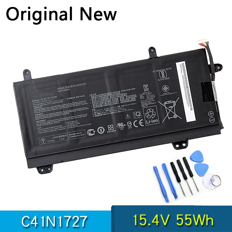 

NEW Original C41N1727 Laptop Battery For ASUS ROG Zephyrus GM501 GM501G GM501GM GM501GS GU501 GU501GM 15.4V 55Wh