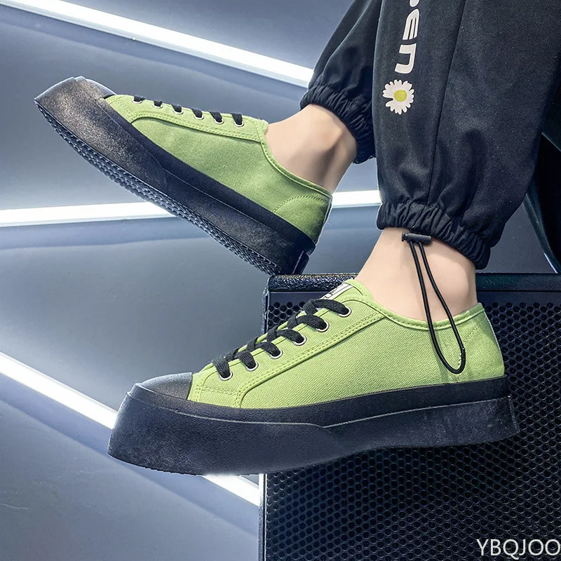 

Japanese Harajuku Style Canvas Men's Shoes Summer Thin Breathable Shoes Men's Trendy Shoes Trend Wild New Thick Bottom Shoes
