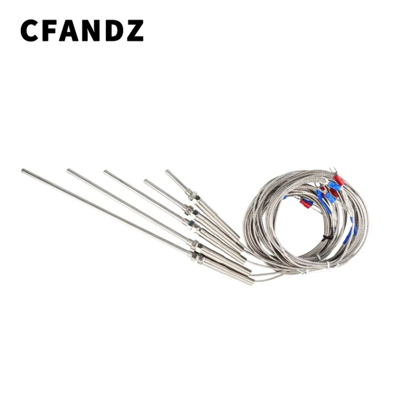 

K-Type Thermocouple Temperature Probe Sensing Wire M8 1m K-Type E Type PT100 50mm 100mm 150mm 200mm Sensor