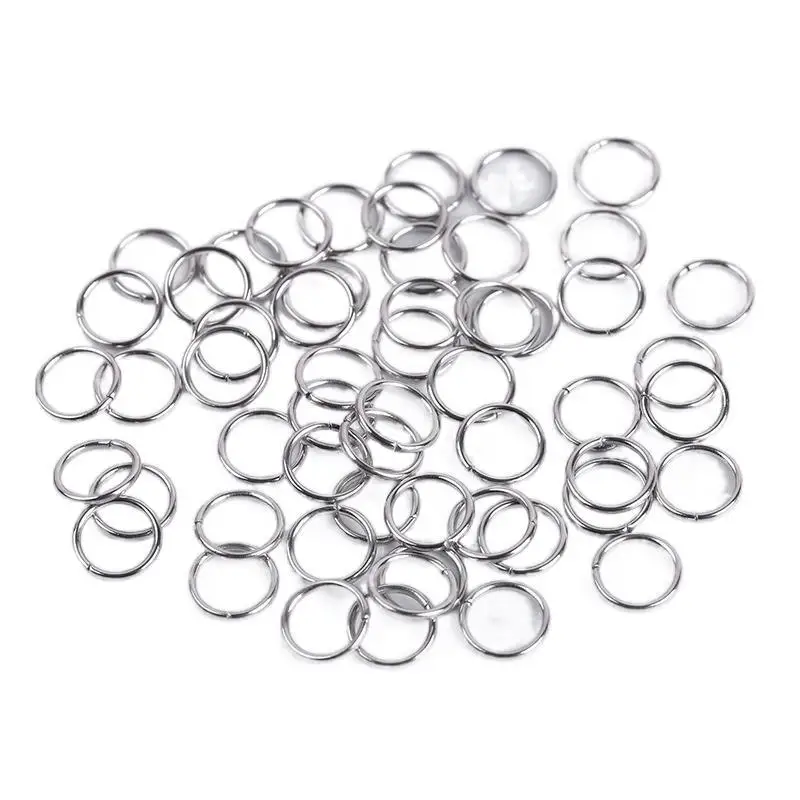 500PCS/Lot Stainless Steel Closed Jump Rings Split Rings Connectors for DIY Necklace Bracelet Jewelry Finding Making Accessories