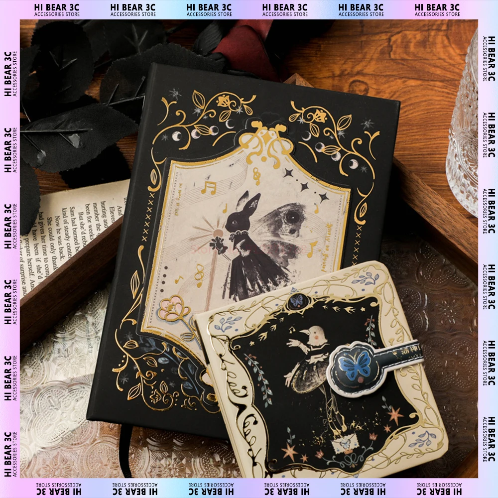 

A5, готический Магнитный аттракцион, изысканная ручная книга в стиле ретро арт-блокнот, оригинальный креативный ручной ноутбук, подарки для ...