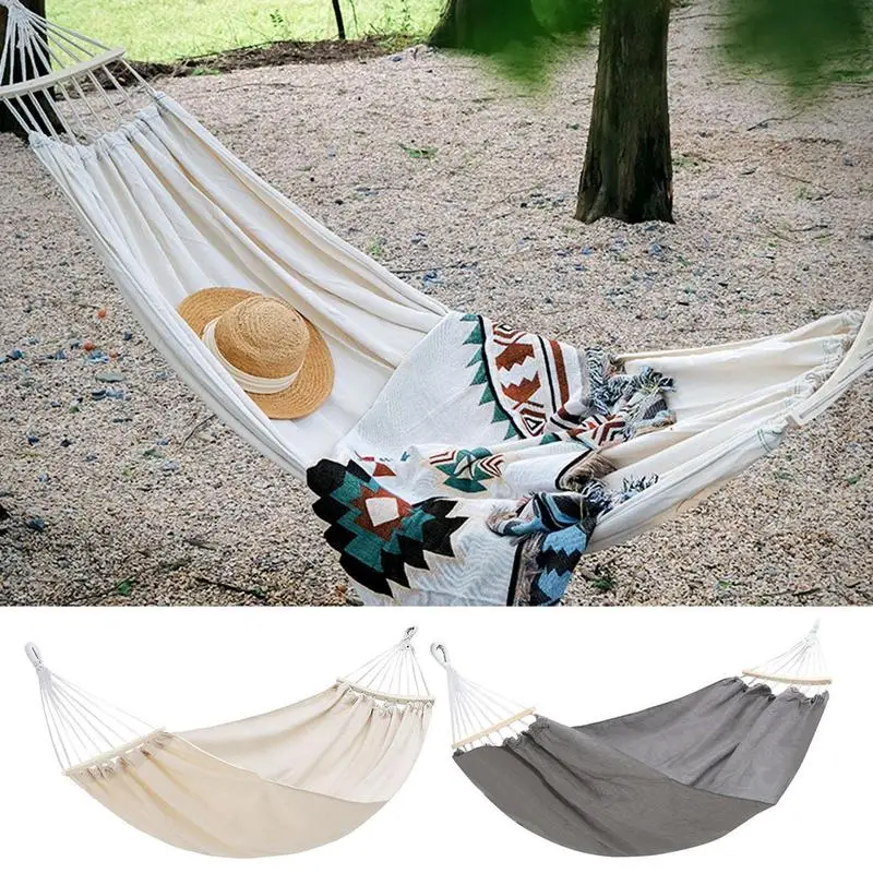 

Camping Hammock 1-2 People Travel Beach Portable Rest Hanging Bed Chair Furniture Home Garden Pool Swing Outdoor Hammock