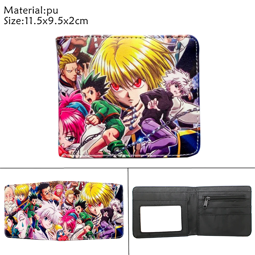 Кошелек из искусственной кожи для аниме Hunter X Gon Freecss складной кошелек двойного