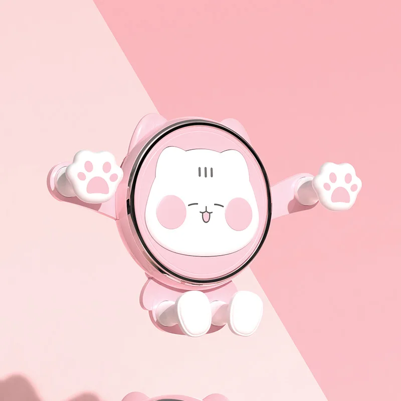 cute gravity car phone holder mobile stand smartphone gps support mount for iphone 13 12 11 pro 8 samsung huawei xiaomi redmi lg free global shipping