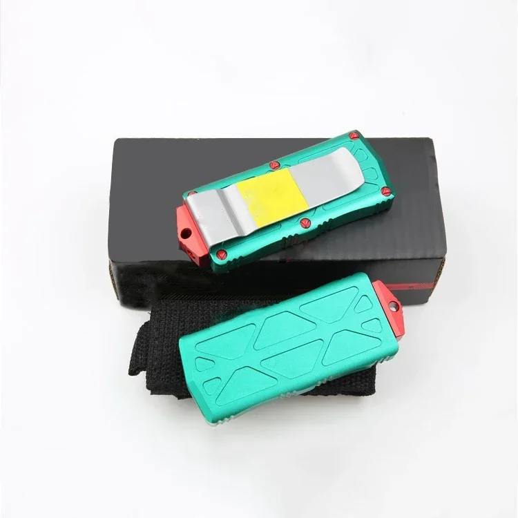 Мини-нож Bounty Hunter EXOCET двойного действия 5CR15MOV лезвие T6-6061 аль-ручка пончик