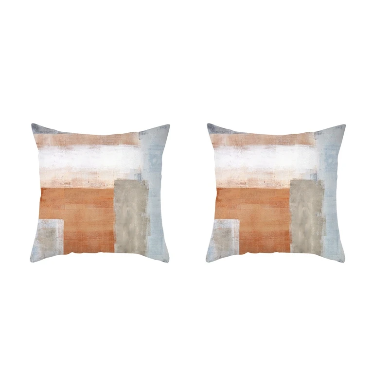 

Homeware Sofa Pillow Cover Abstract Peach Skin Pillow Cover Watercolor Print Cushion Cover 18