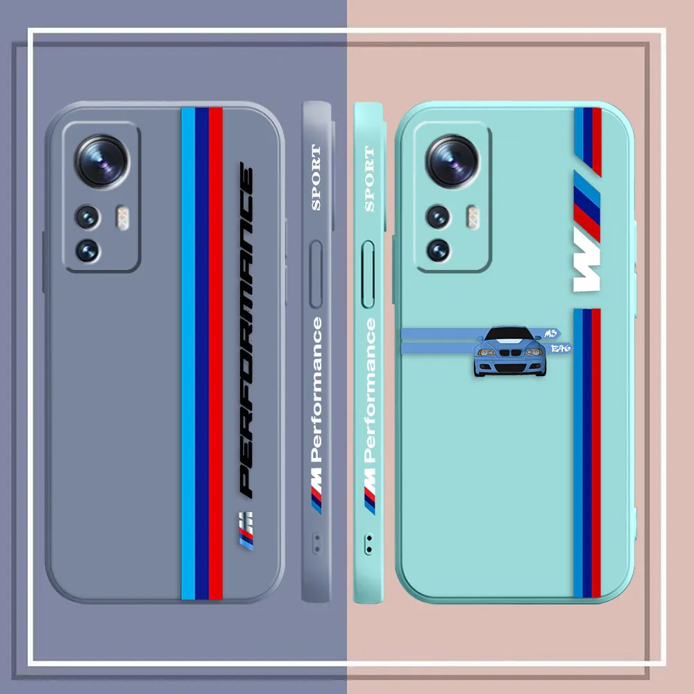 Phone Case For Xiaomi 13 12 12T 12S 11 11T 10 10S 9 8 Pro Ultra Lite Colour Case Cover Funda Cqoue Shell Luxury M-BMW Sports Car