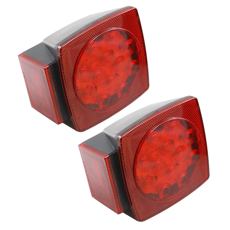 

Stop Signal Trailer 12LED Rear Lamp Waterproof LED Number Plate Tail Brake Light