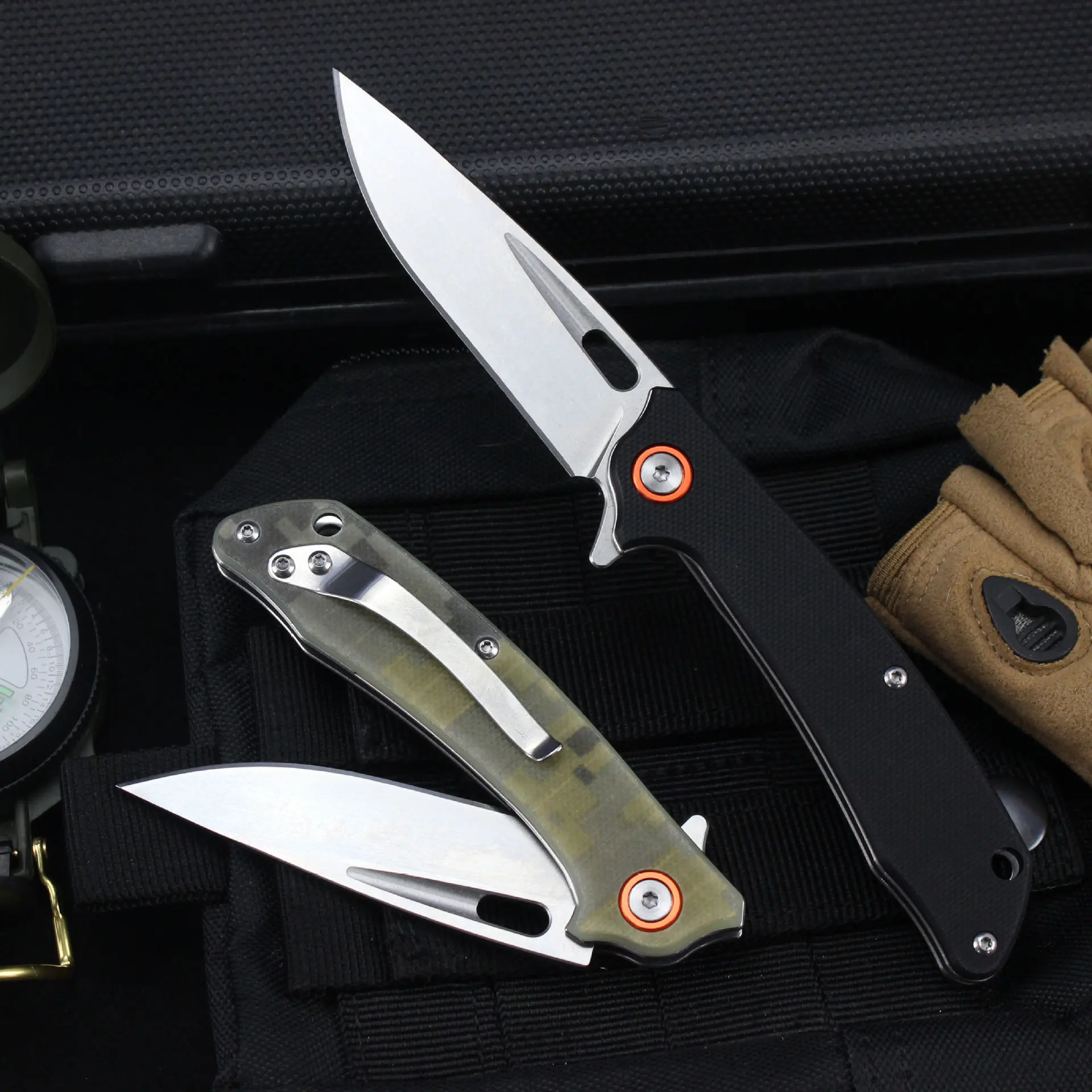 Карманный нож Flipper складной 8cr13mov Blade G10 ручки инструмент для выживания EDC