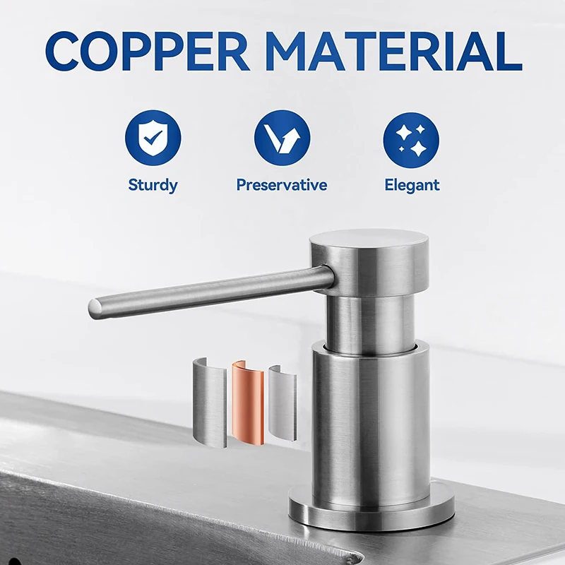 Дозатор жидкого мыла 500 мл/350 мл из нержавеющей стали