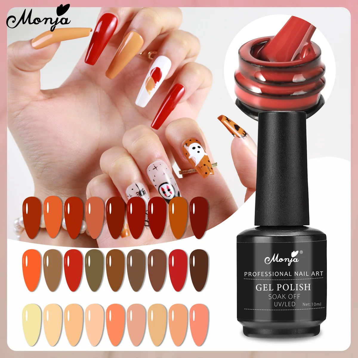 

Monja 49 цветов 10 мл Гель-лак для ногтей Vernis Полупостоянный отмачиваемый Светодиодный УФ-лампа для лечения лаков принадлежности для маникюра и педикюра