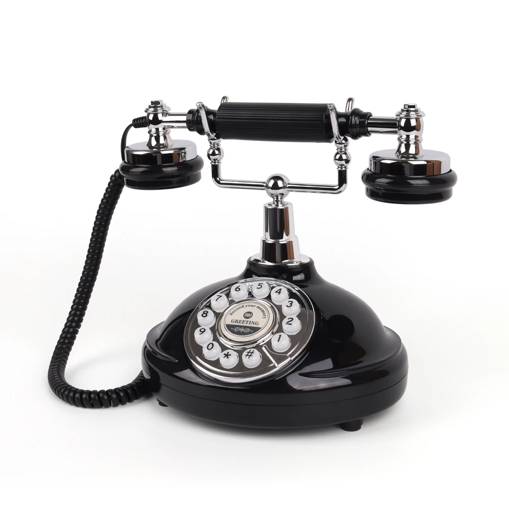 Ретро антикварная аудиосвязь вращающийся телефон ретро-телефон книга для