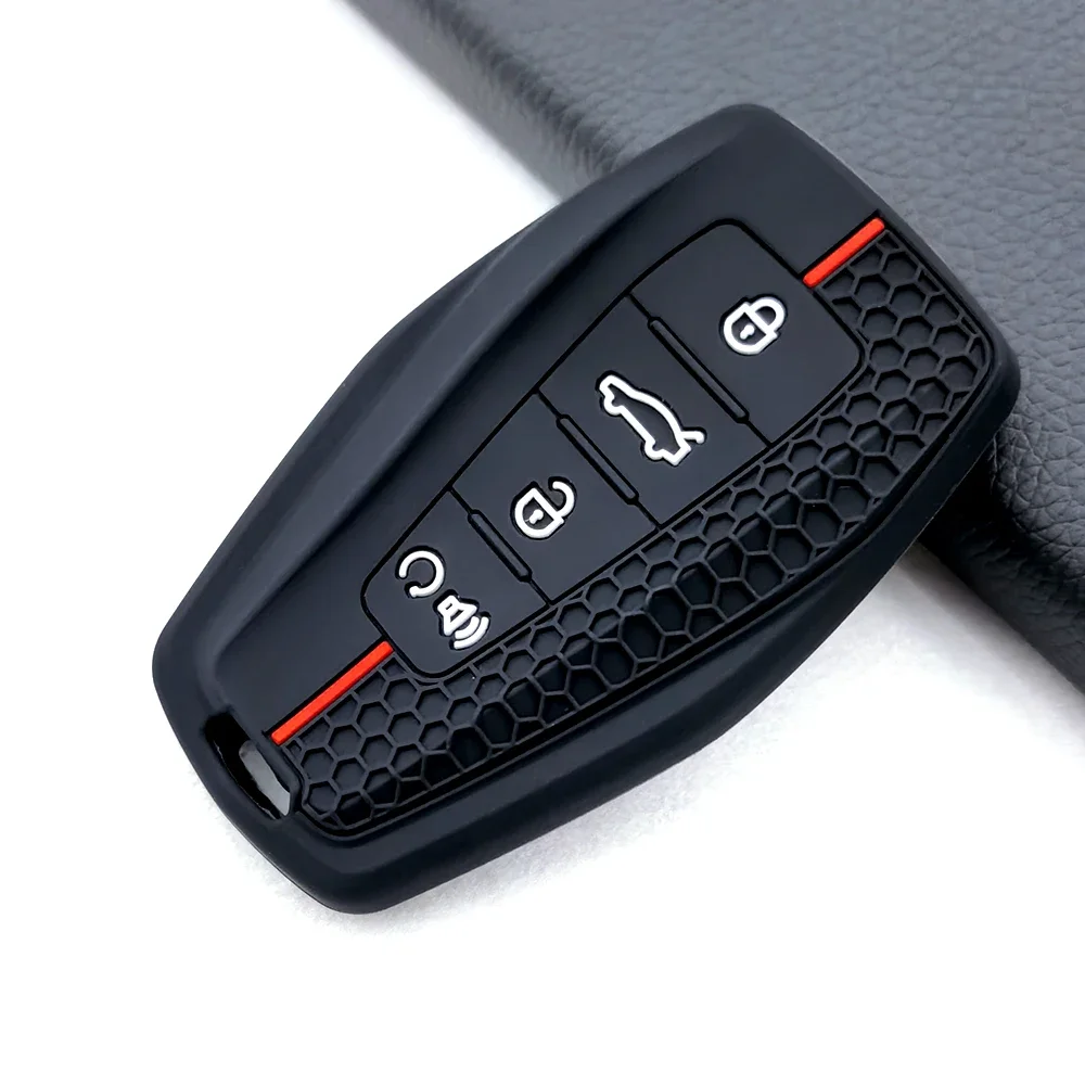 Силиконовый чехол для автомобильного ключа для Geely Coolray X6 Geometry C Emgrand Global Kulrey Hawk GX7 Okavango Smart Remote, автомобильные аксессуары